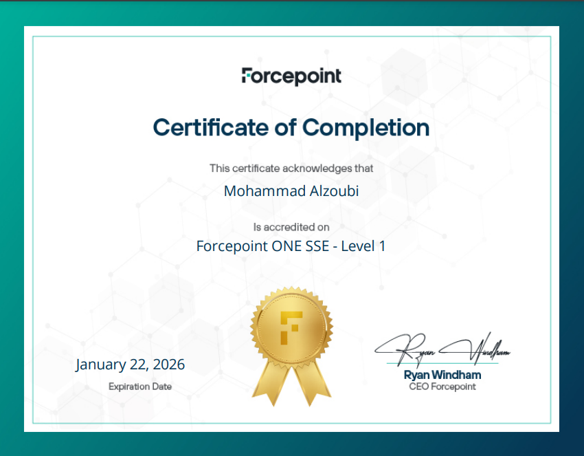 Forcepoint ONE SSE (Level 1)